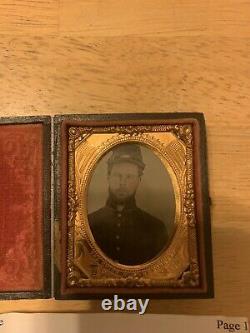Civil War Soldier Tintype/ Ambrotype Photos/ Lot Of 3/ 1 With ID