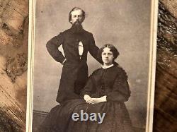 Civil War Soldier Vet Photographer Self Portrait, Trade Card 1860s CDV Photo