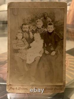 Civil War Soldier With Family + African American Kid
