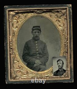 Civil War Soldier with Additional Pre-War Gem Tintype 1860s Photo Lot