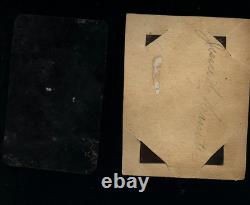 Civil War Soldiers Camp Scene ID'd 124th NY Infantry WIA 1860s Tintype Photo Lot