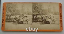 Civil War Soldiers Filling Water Cart Potomac Virginia Brady Stereoview Photo