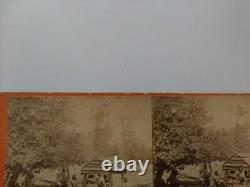 Civil War Soldiers Filling Water Cart Potomac Virginia Brady Stereoview Photo