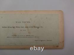 Civil War Soldiers Filling Water Cart Potomac Virginia Brady Stereoview Photo