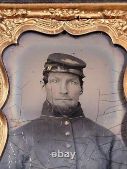 Civil War Solider Tintype Attributed W Historic New Britain Conneticut Civil War