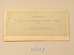 Civil War Stereoview Photo African American Black Soldiers Dutch Gap 16th NY