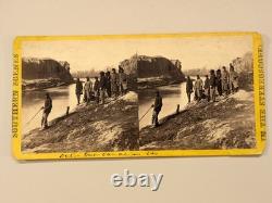 Civil War Stereoview Photo African American Soldier Dutch Gap Selden Virginia