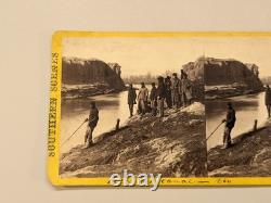 Civil War Stereoview Photo African American Soldier Dutch Gap Selden Virginia