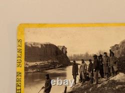 Civil War Stereoview Photo African American Soldier Dutch Gap Selden Virginia