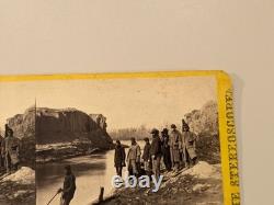 Civil War Stereoview Photo African American Soldier Dutch Gap Selden Virginia