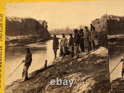 Civil War Stereoview Photo African American Soldier Dutch Gap Selden Virginia