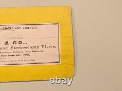 Civil War Stereoview Photo African American Soldier Dutch Gap Selden Virginia