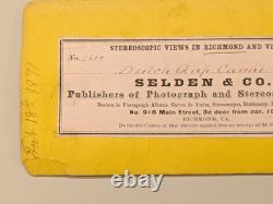 Civil War Stereoview Photo African American Soldier Dutch Gap Selden Virginia