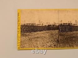 Civil War Stereoview Photo City Point Virginia Wagon Wheel Park Anthony No. 2584