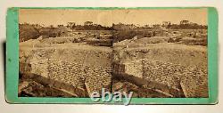 Civil War Stereoview Photo Confederate Water Batteries Browne Gardner Virginia