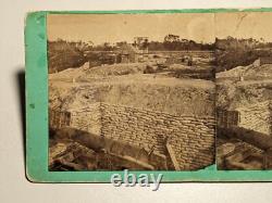 Civil War Stereoview Photo Confederate Water Batteries Browne Gardner Virginia