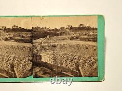 Civil War Stereoview Photo Confederate Water Batteries Browne Gardner Virginia