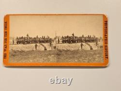 Civil War Stereoview Photo Wounded Soldiers at Savage Station Virginia Brady