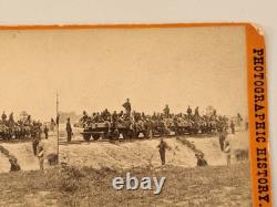 Civil War Stereoview Photo Wounded Soldiers at Savage Station Virginia Brady