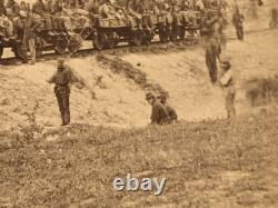 Civil War Stereoview Photo Wounded Soldiers at Savage Station Virginia Brady