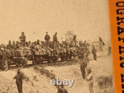 Civil War Stereoview Photo Wounded Soldiers at Savage Station Virginia Brady
