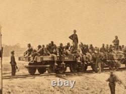 Civil War Stereoview Photo Wounded Soldiers at Savage Station Virginia Brady