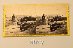 Civil War Stereoview Photo Yorktown Virginia Artillery Cannon Brady Anthony 2425