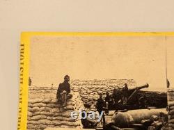 Civil War Stereoview Photo Yorktown Virginia Artillery Cannon Brady Anthony 2425