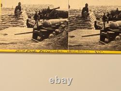 Civil War Stereoview Photo Yorktown Virginia Artillery Cannon Brady Anthony 2425