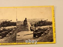 Civil War Stereoview Photo Yorktown Virginia Artillery Cannon Brady Anthony 2425