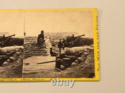 Civil War Stereoview Photo Yorktown Virginia Artillery Cannon Brady Anthony 2425