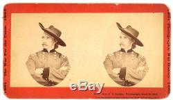 Civil War Stereoview of GENERAL GEORGE A. CUSTER 1861-1865