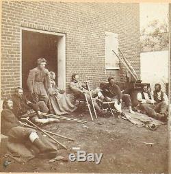 Civil War Stereoview of the Hospital at Fredericksburg by War Photograph Co 1880