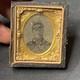Civil War Tin Type Daguerreotype Photo Corps Badge