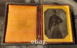 Civil War Tintype Identified Quadruple Armed Cavalry Soldier Maine