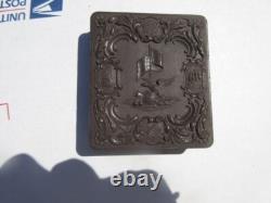 Civil War Tintype Photo Armed Soldier With Colt Revolver, Littlefield Case