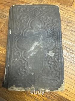 Civil War US Confederate 1864 New Testament Pocket Bible New York Good Condition