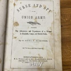Civil War US Confederate Nurse Spy Sara Edmonds Photo Book Vintage Crossdresser