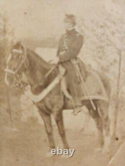 Civil War Unidentified mounted officer by Brady, Washington, Illus. Of Camp Life
