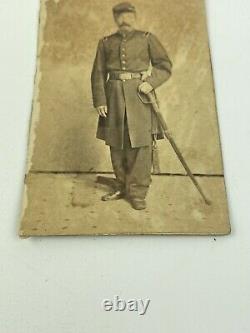 Civil War Uniform Officer With Sword 16th N. Y. H. A Identified Signed CDV Photo