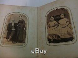 Civil War Uniformed Soldiers CDV Photos Case Armed Sword w Family Picture Album