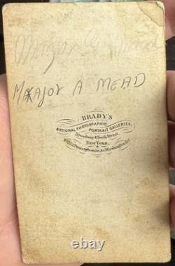Civil War Union CDV By Brady Of General George Meade
