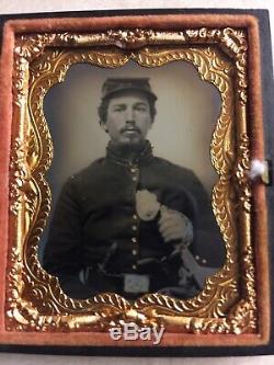 Civil War Union Calvryman 1/9 Plate Tintype