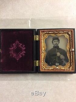 Civil War Union Calvryman 1/9 Plate Tintype