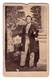 Civil War Union Soldier Cdv Portrait Of Infantryman & Hardy Hat Identified