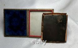 Civil War Union Soldier Tintype Corporal Calvary In A Leather Case