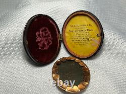 Civil War Union Solider Tintype Gutta Percha Union Oval Case