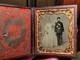 Civil War Union Soldier And Wife Sixth Plate Tintype Amazing Image