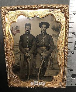 Civil War Union soldiers tintype