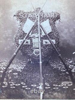 Civil War Vermont 2x lg Stereoview Card Photograph s Death George Stannard